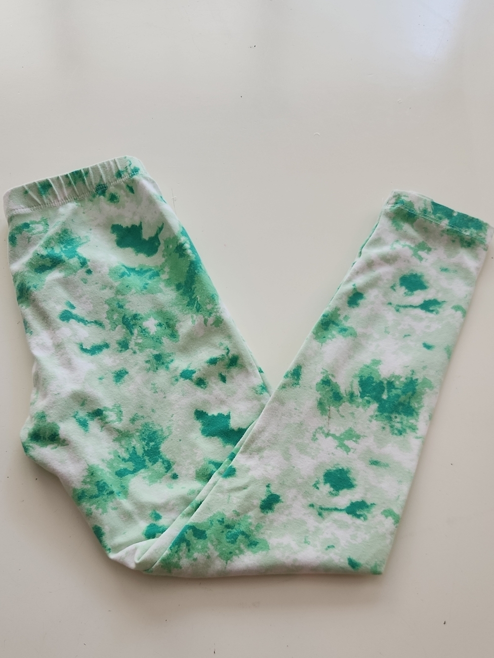 Cat And Jack Green Tye Dye Leggings Large 10 12